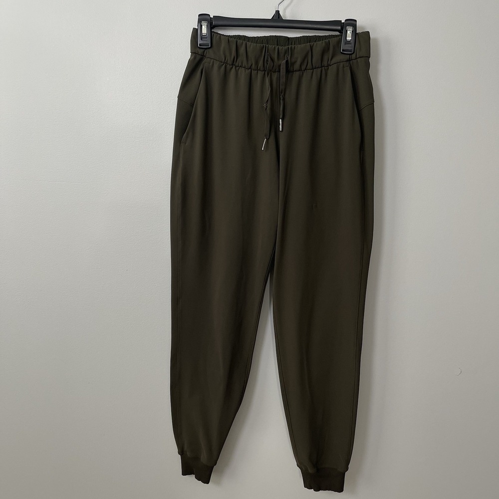Lululemon On The Fly Jogger 28" Luxtreme Dark Olive Green Size 4 Casual Soft